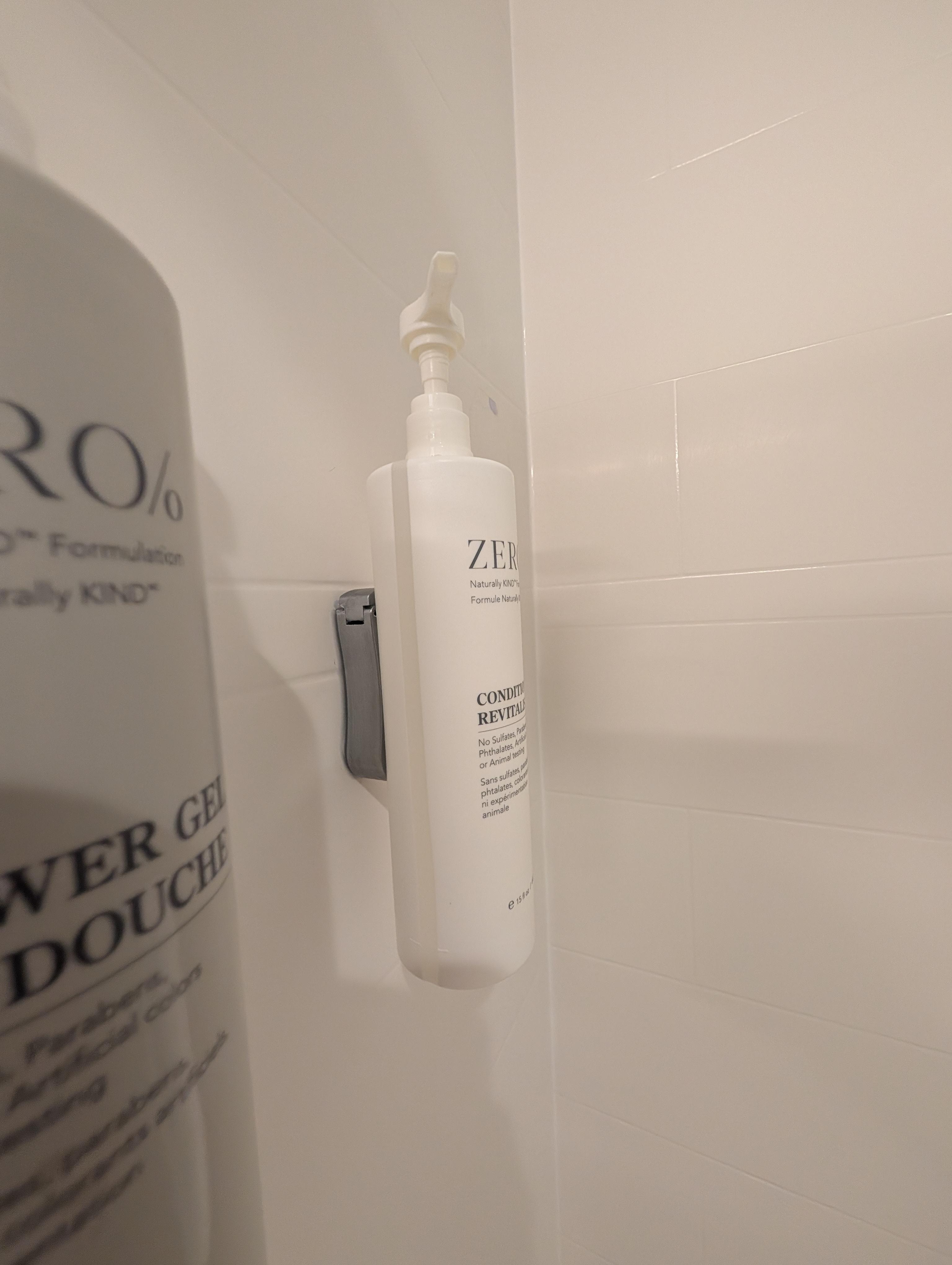 Shampoo bottles completely empty 