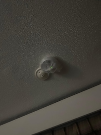 They had bags over the smoke detectors. And it was going off.