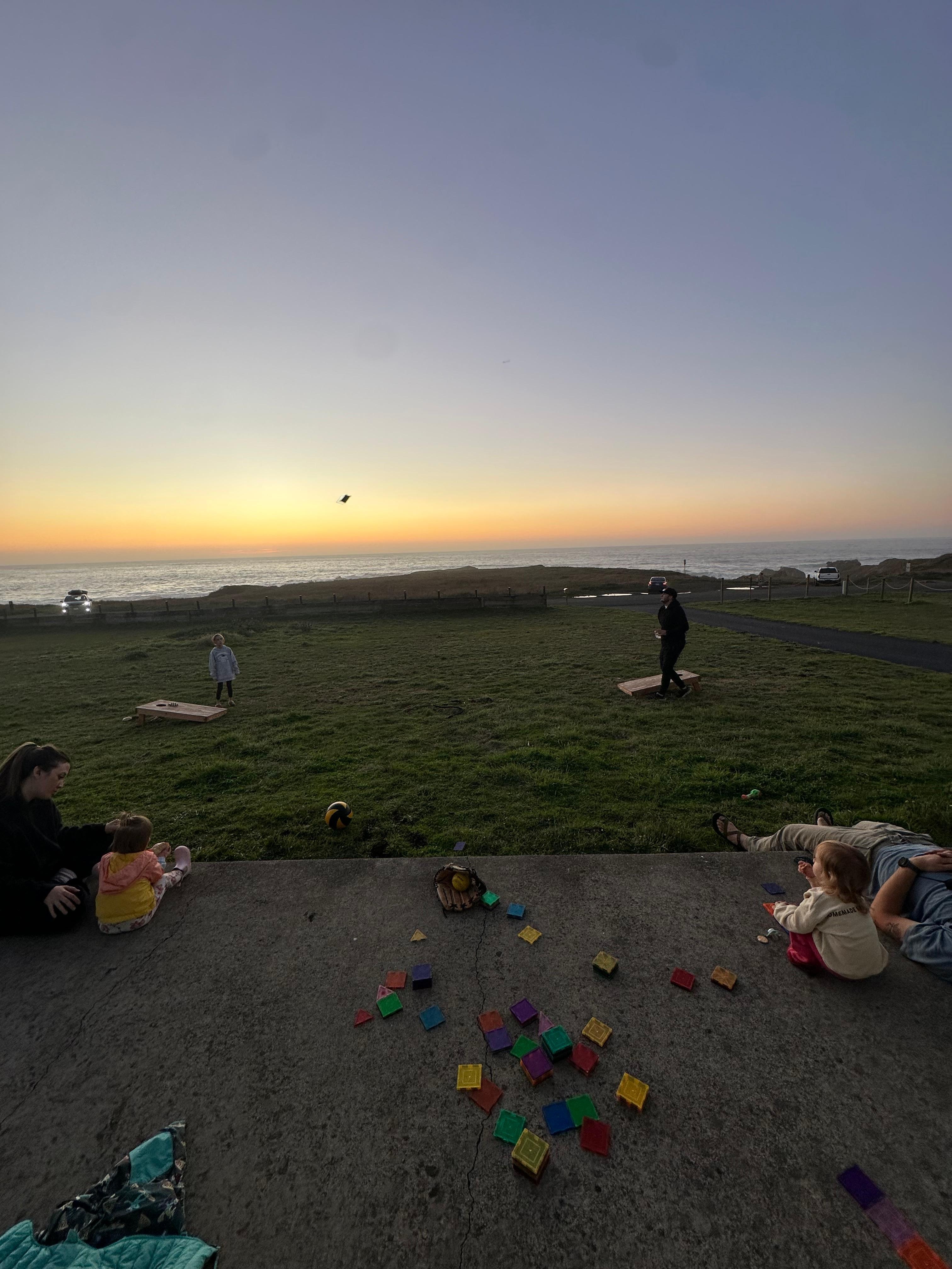 Golden hour on the deck