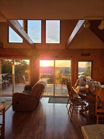 Evening sun in mid-September.