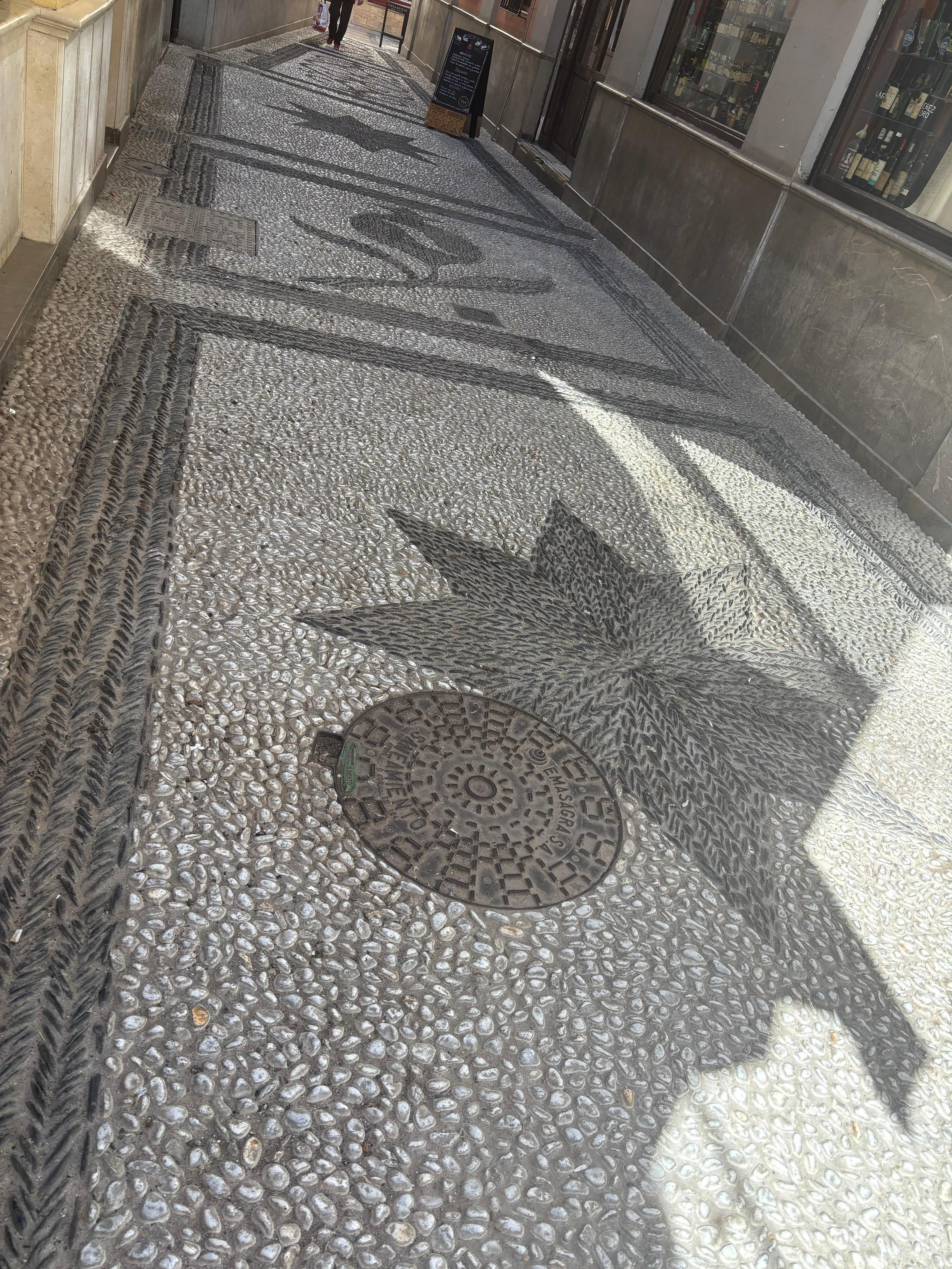 Aggregate you will need to walk through to get to the hotel.  About 5 minute walk downhill