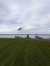 Looking off the deck.
