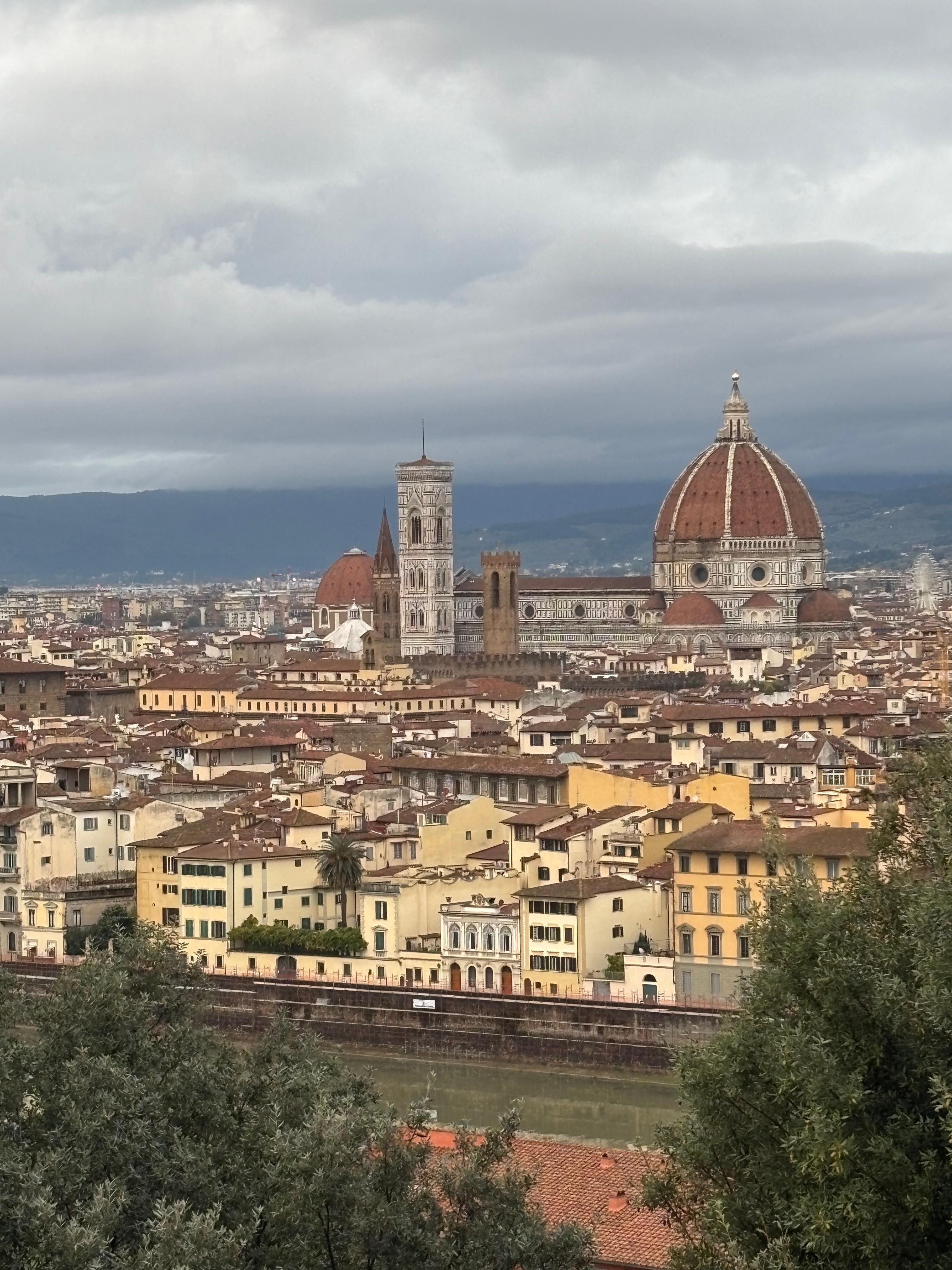 View from above the flat at Piazza Michelangelo. 