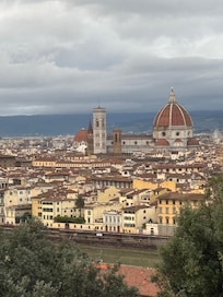 View from above the flat at Piazza Michelangelo.