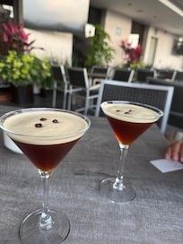 Our last drink at the terrace restaurant
