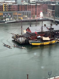 A view of the Tea Party Museum out our window.