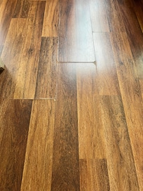 Damaged floors throughout