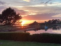 Coucher de soleil sur le gite