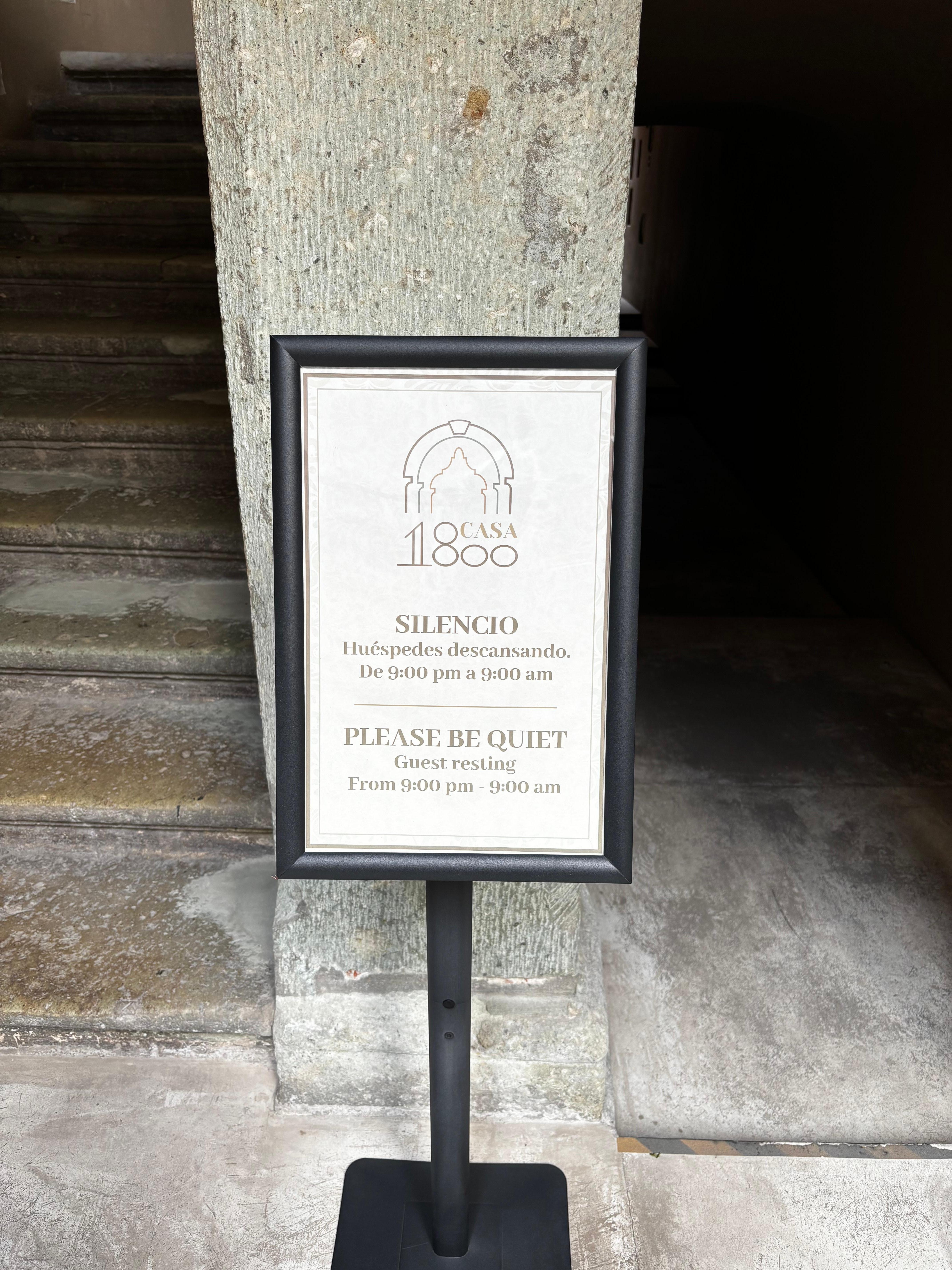 Super quiet during Day of the Dead festival right outside the front door.