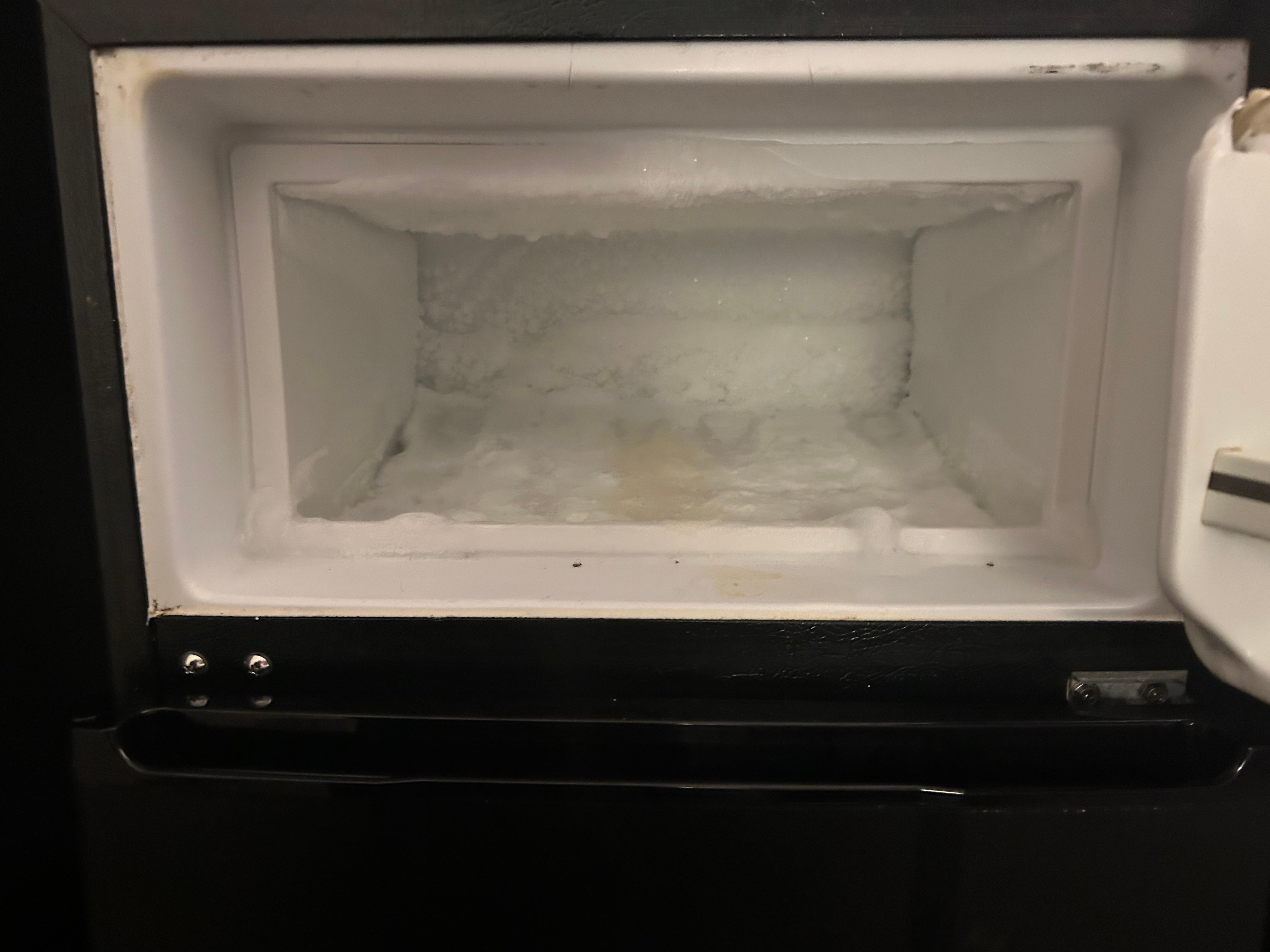 Disgusting ice not removed