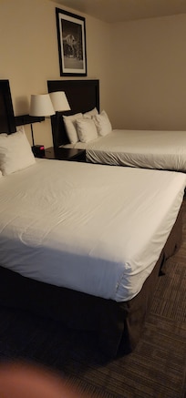 Two queen bed room.