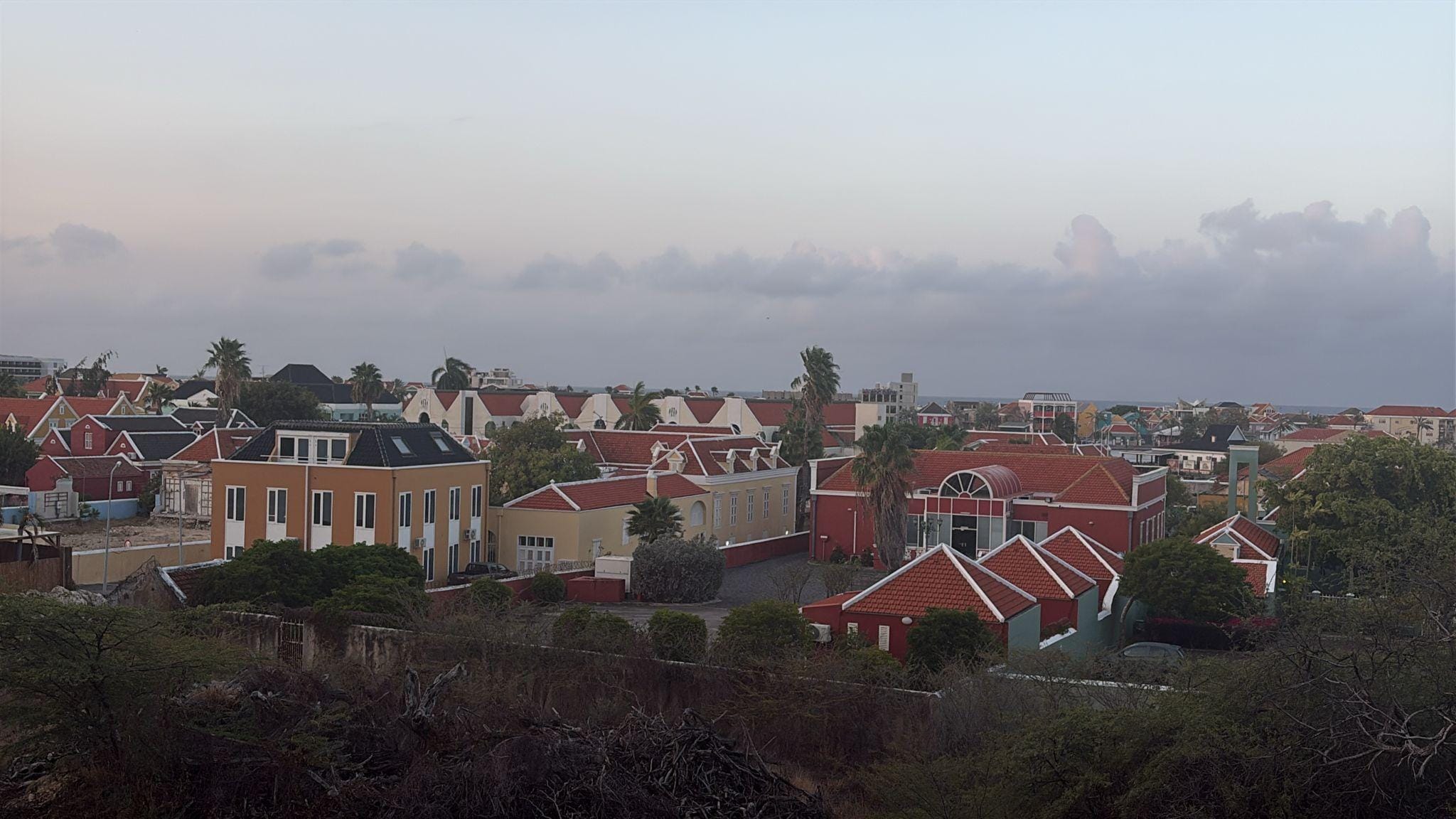Vanaf het balkon over Willemstad 