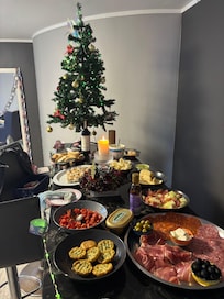 We added the tree to make it feel more festive