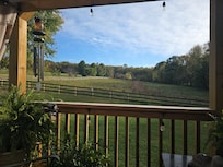 Relaxing on the deck!