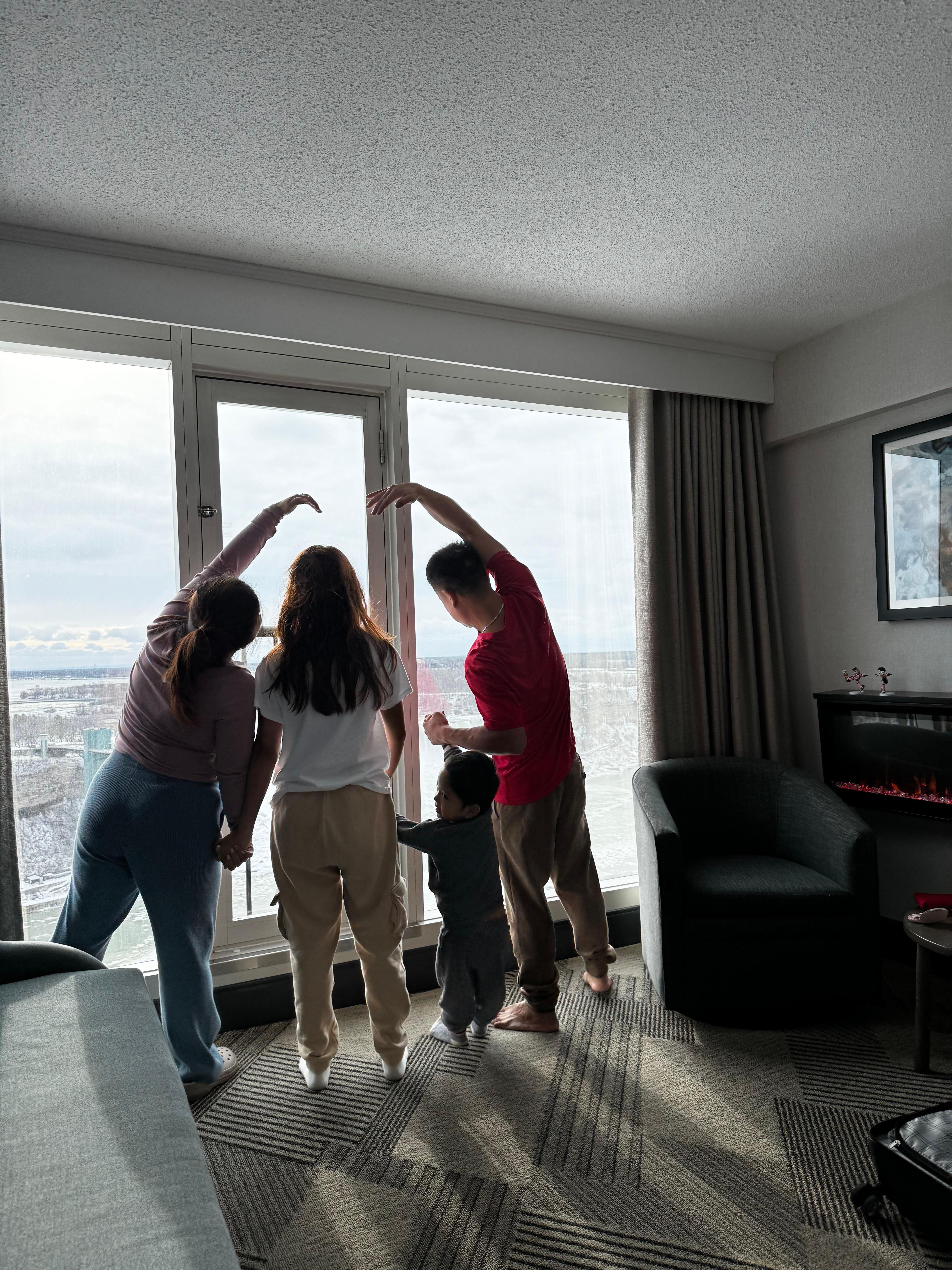 Making memories with my family. 