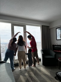 Making memories with my family.