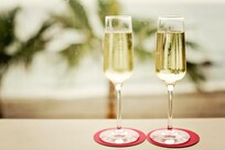 Cava over the beach at bar Lamanka