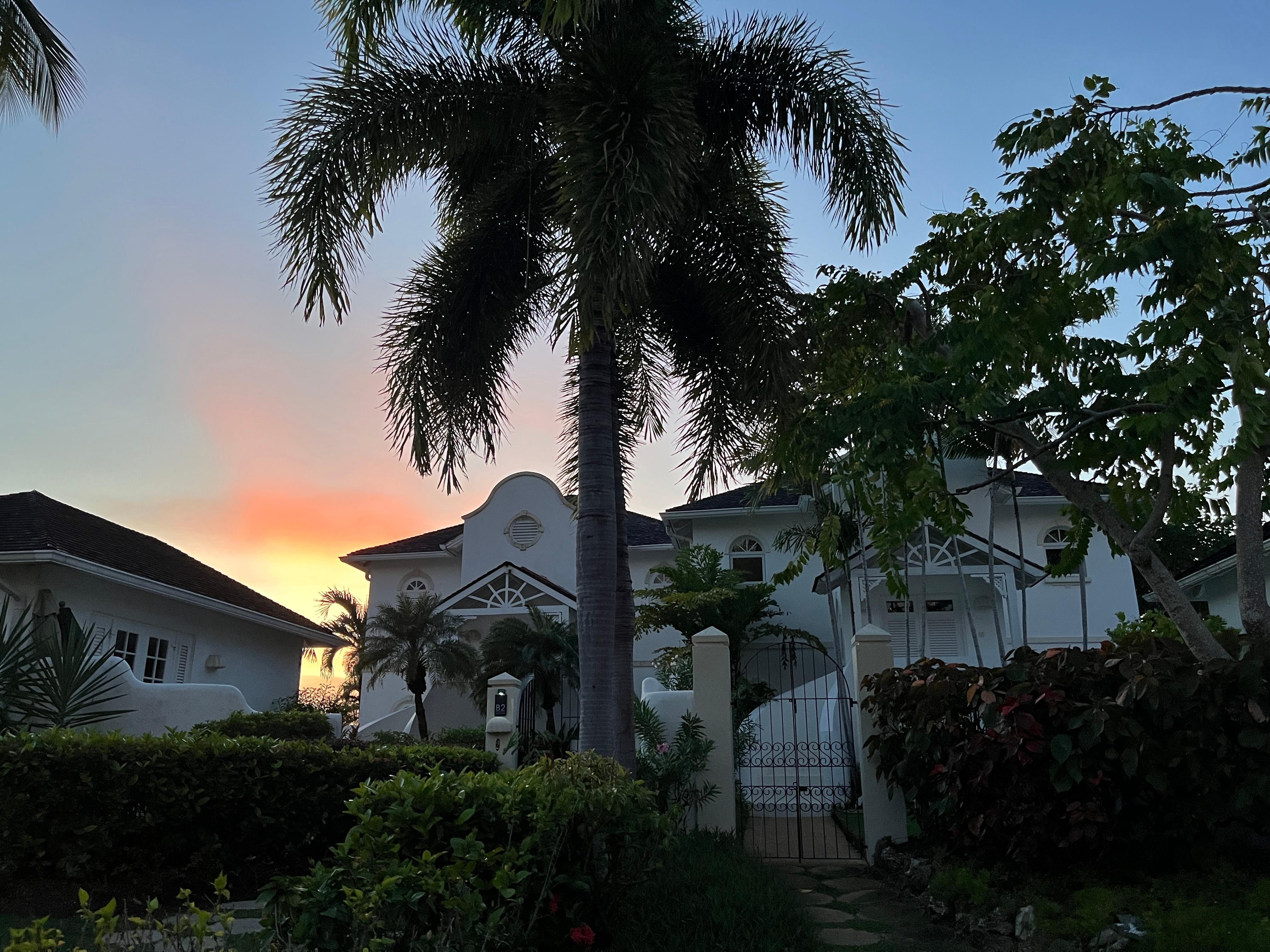 Arrived at sunset to this beautiful home