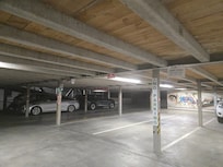Picture of the car park on the 1 level with hotel access