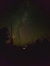 The milky way over the cabin 🌌🛖
