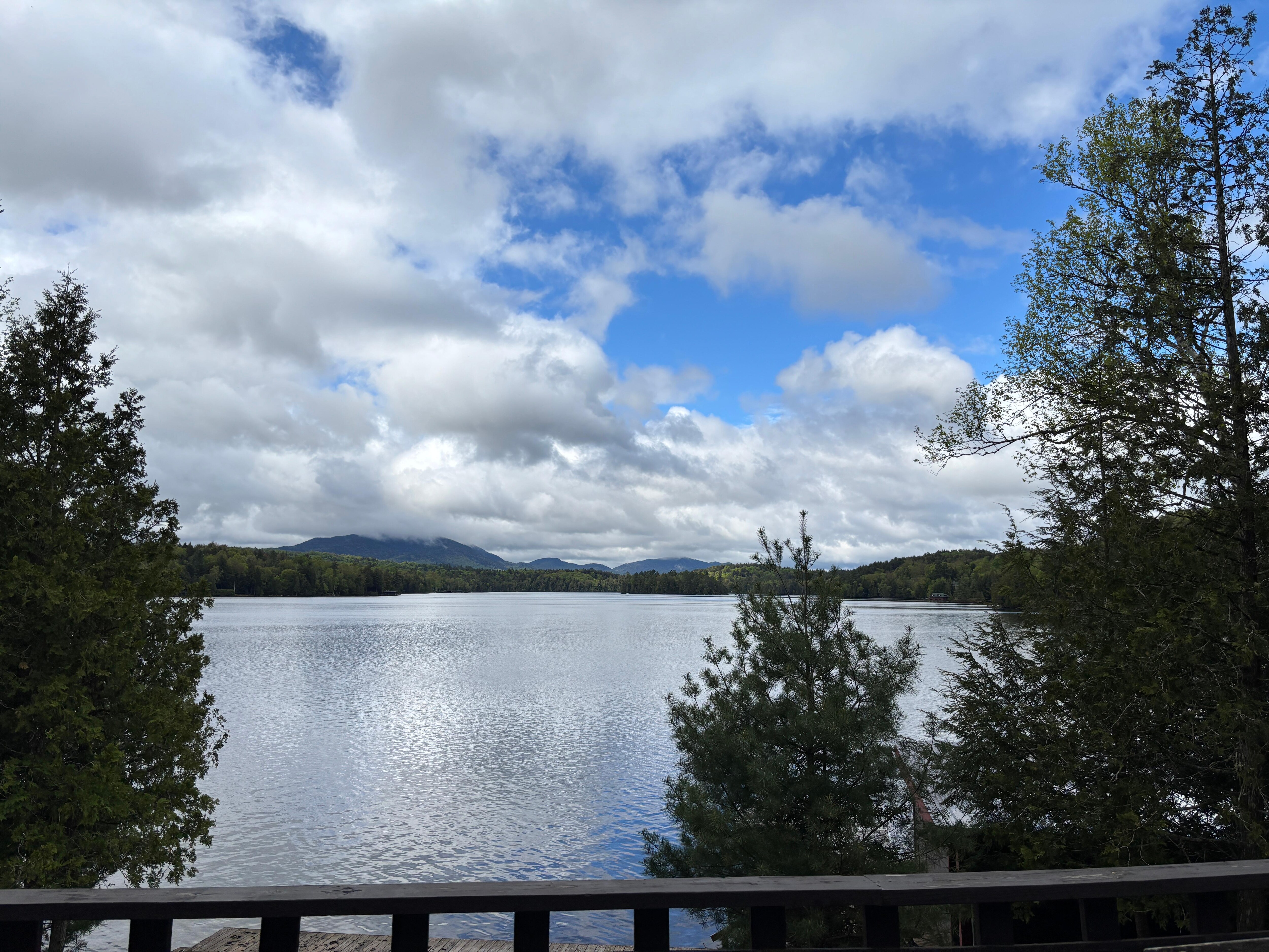 View from the deck on the upper level.