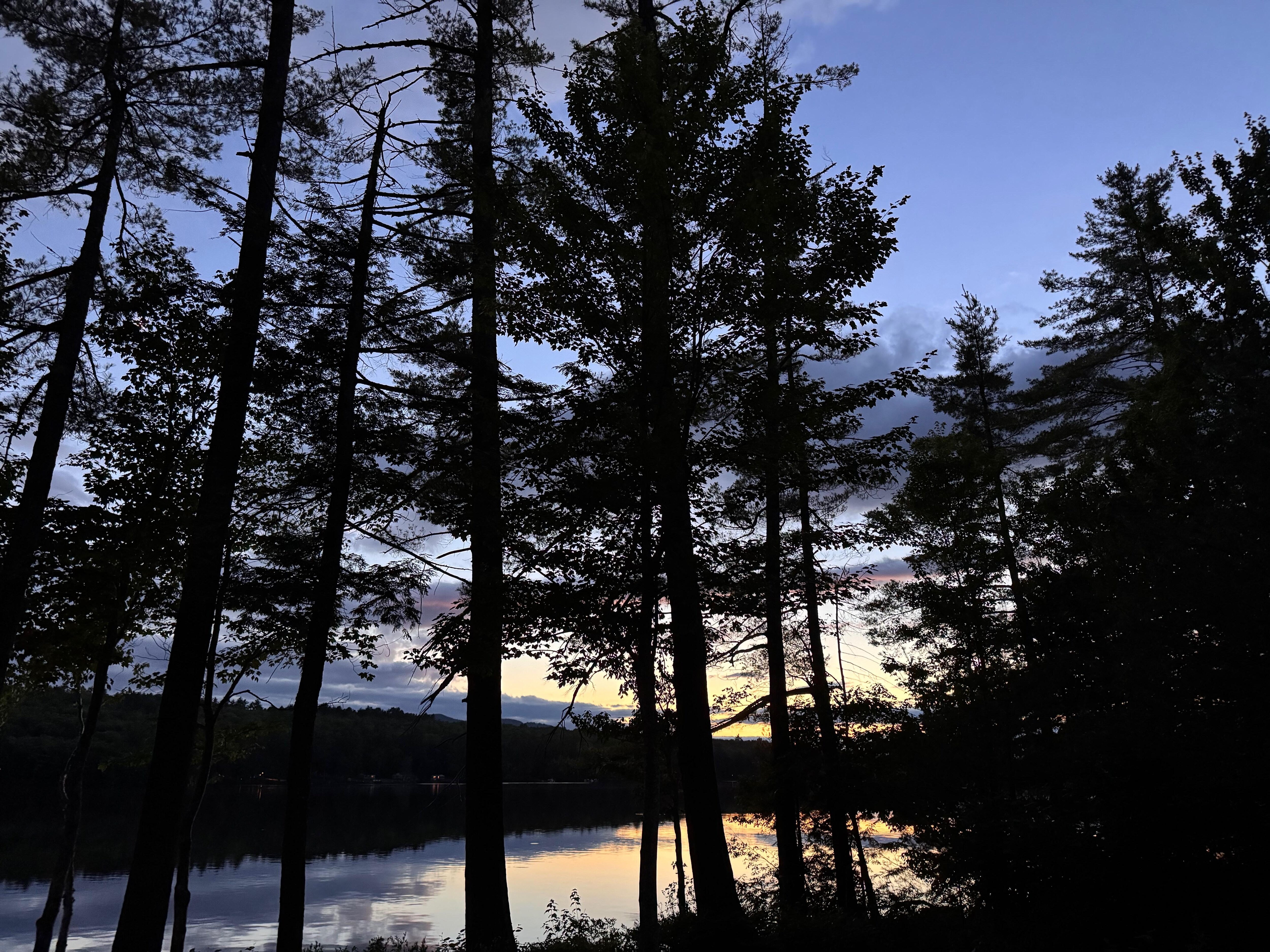 Sunset on Woods Pond.