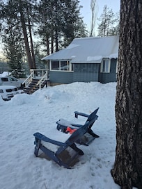 Side view of larger cabin.