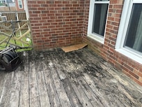Garbage left on back porch