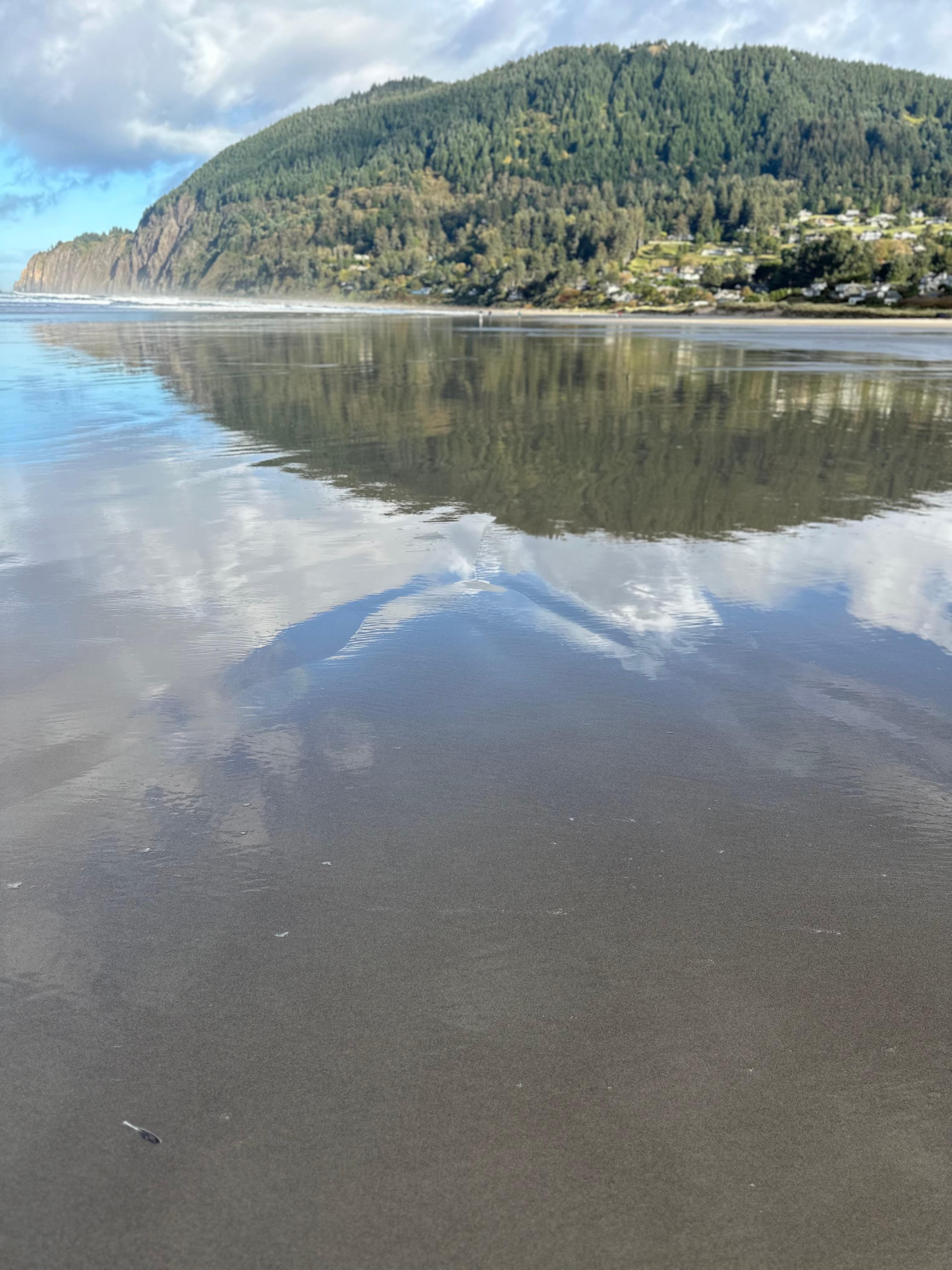 Manzanita beach low tide. 