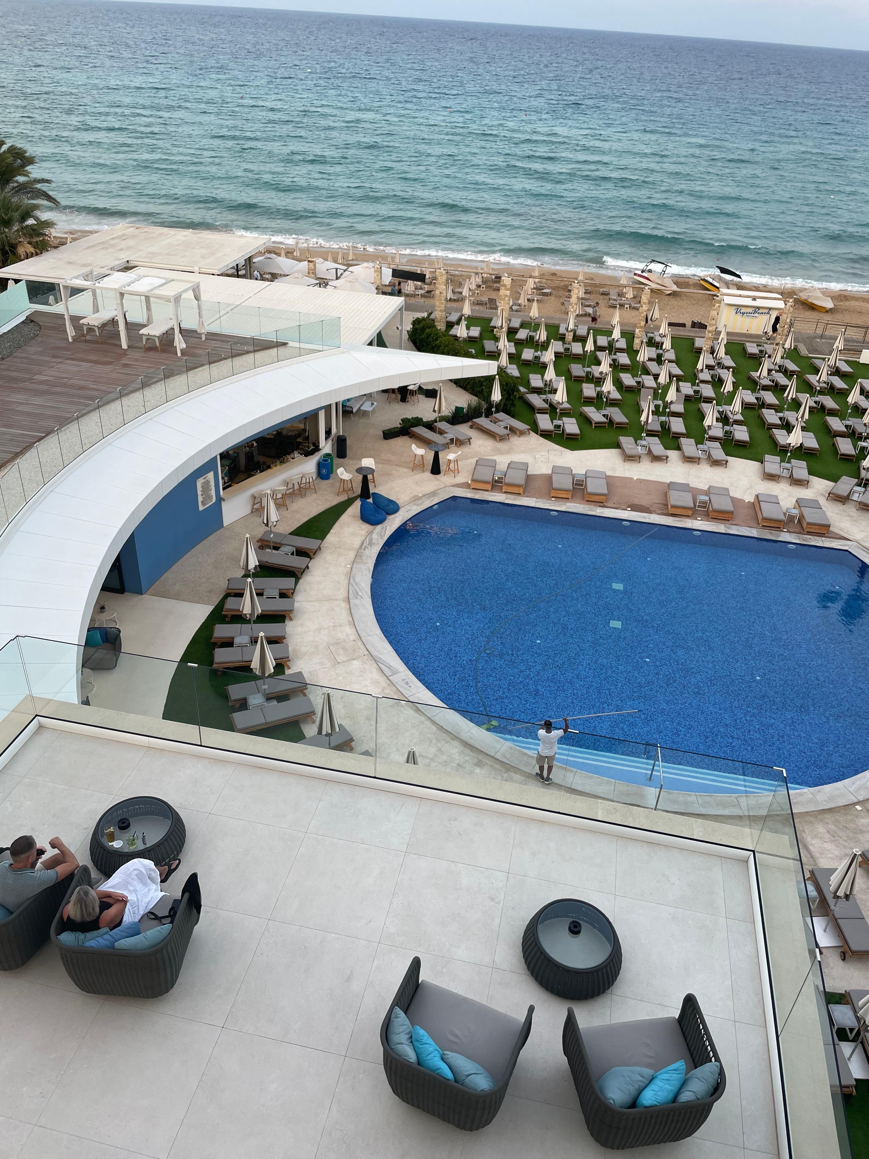 Utsikten fra rommet.