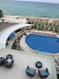 Utsikten fra rommet.