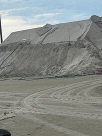 They were getting ready for the sand festival