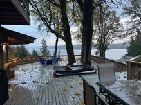 View from the back door onto the deck.