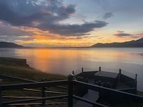 Sunset from the back porch on our last night