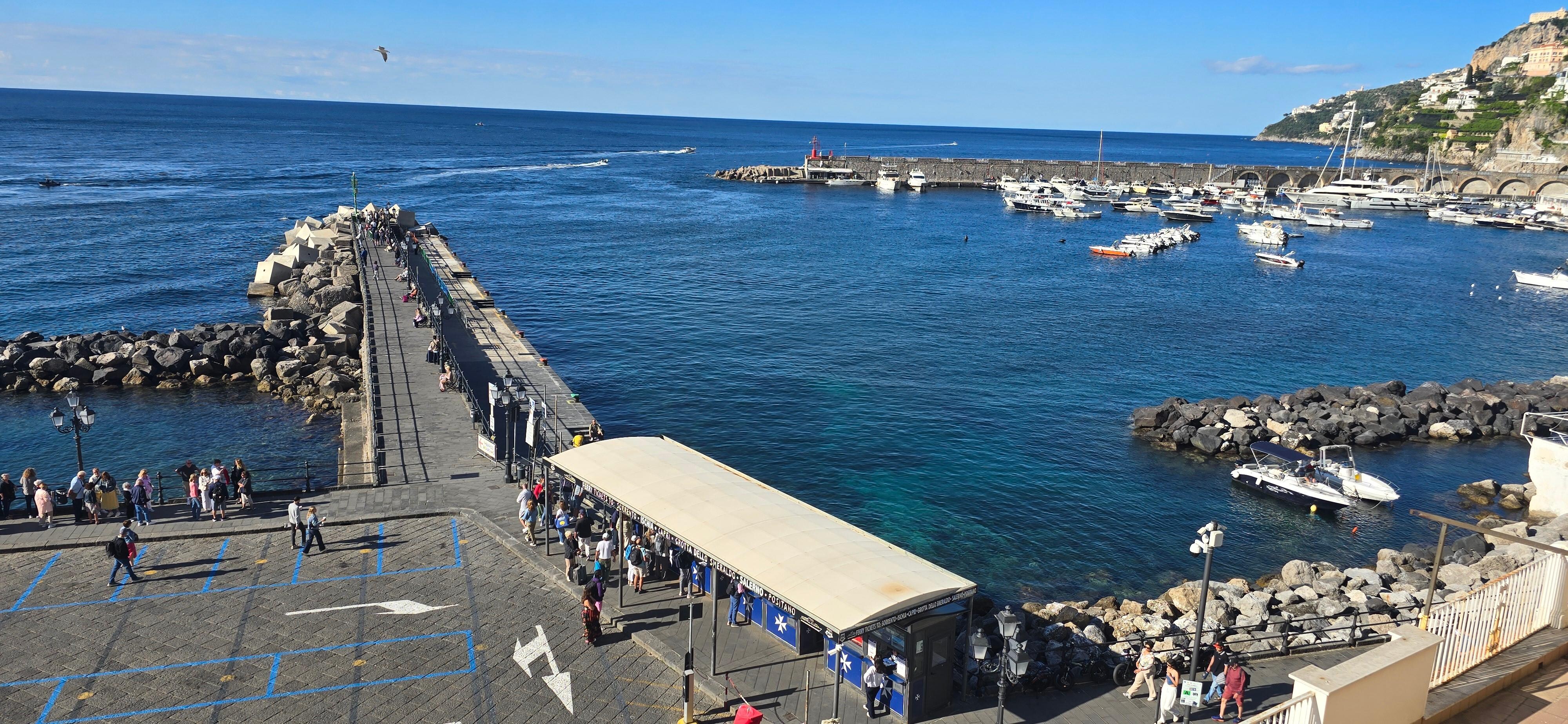 View from room - ferry terminal