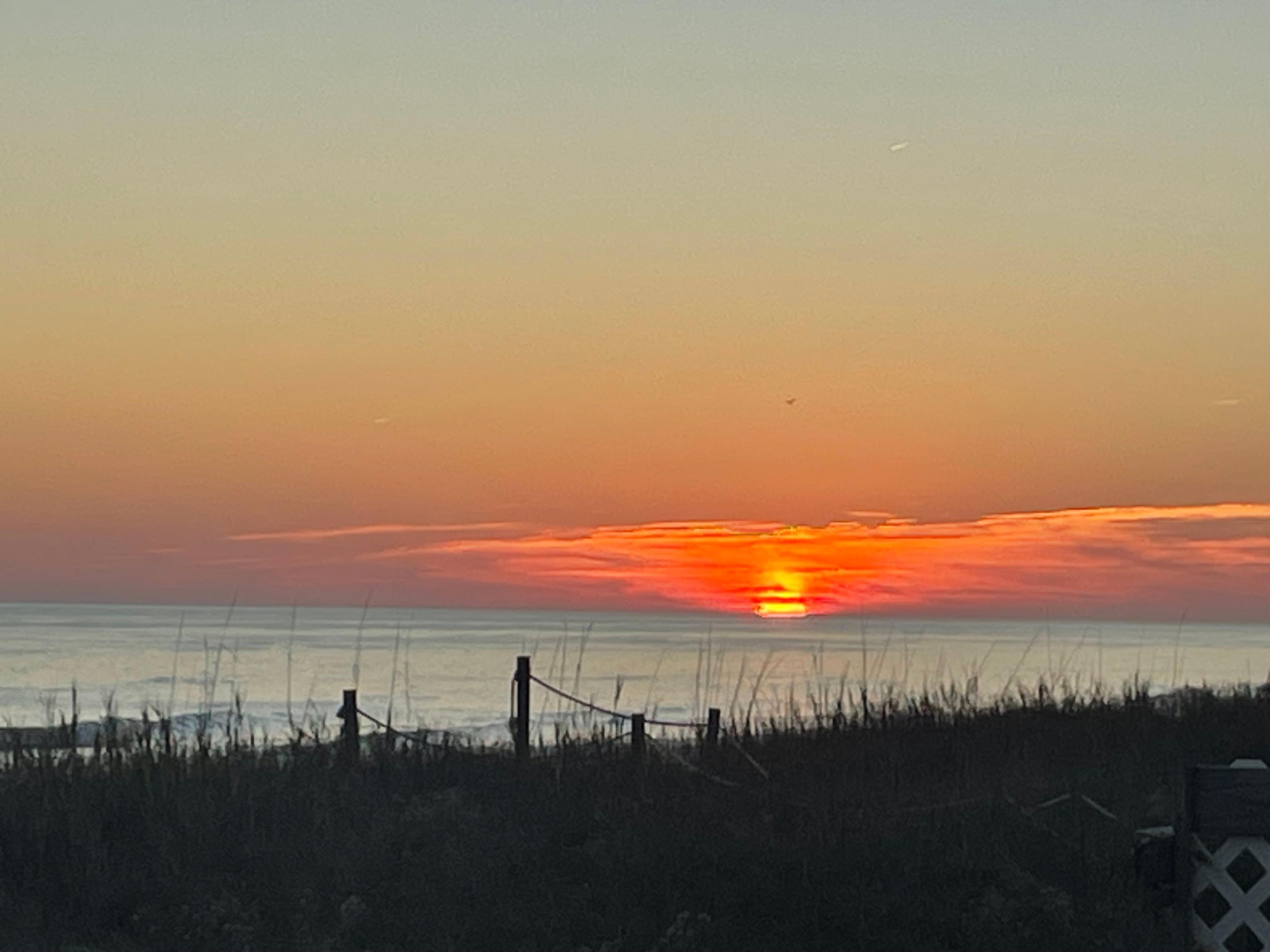 Sunset from the deck