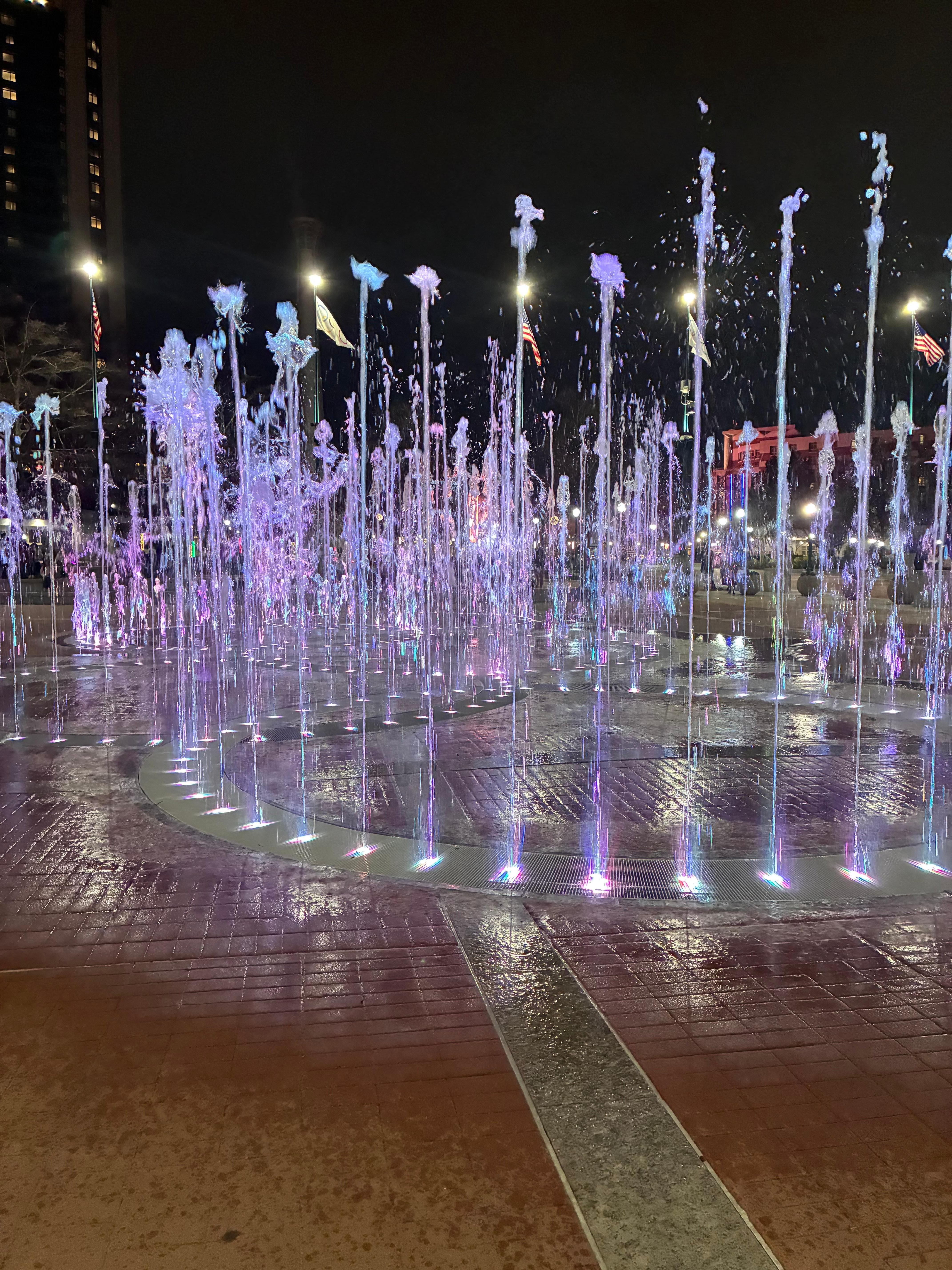 The fountains at centennial park were fantastic. 