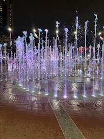 The fountains at centennial park were fantastic.