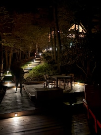 Nighttime view from the dock