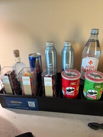 Available snacks and drinks for purchase