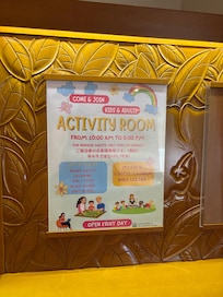 キッズアクティビティがありました。