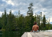 Photo of the public dock just a minute down the road walking.