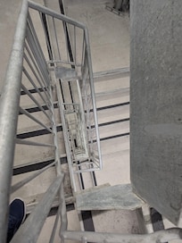 Walking down the firestairs from the 9th floor