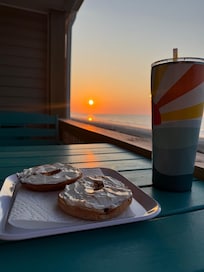 What better breakfast view from your balcony