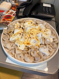 Food that we ordered - manti