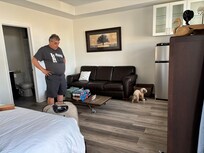 Inside the suite!