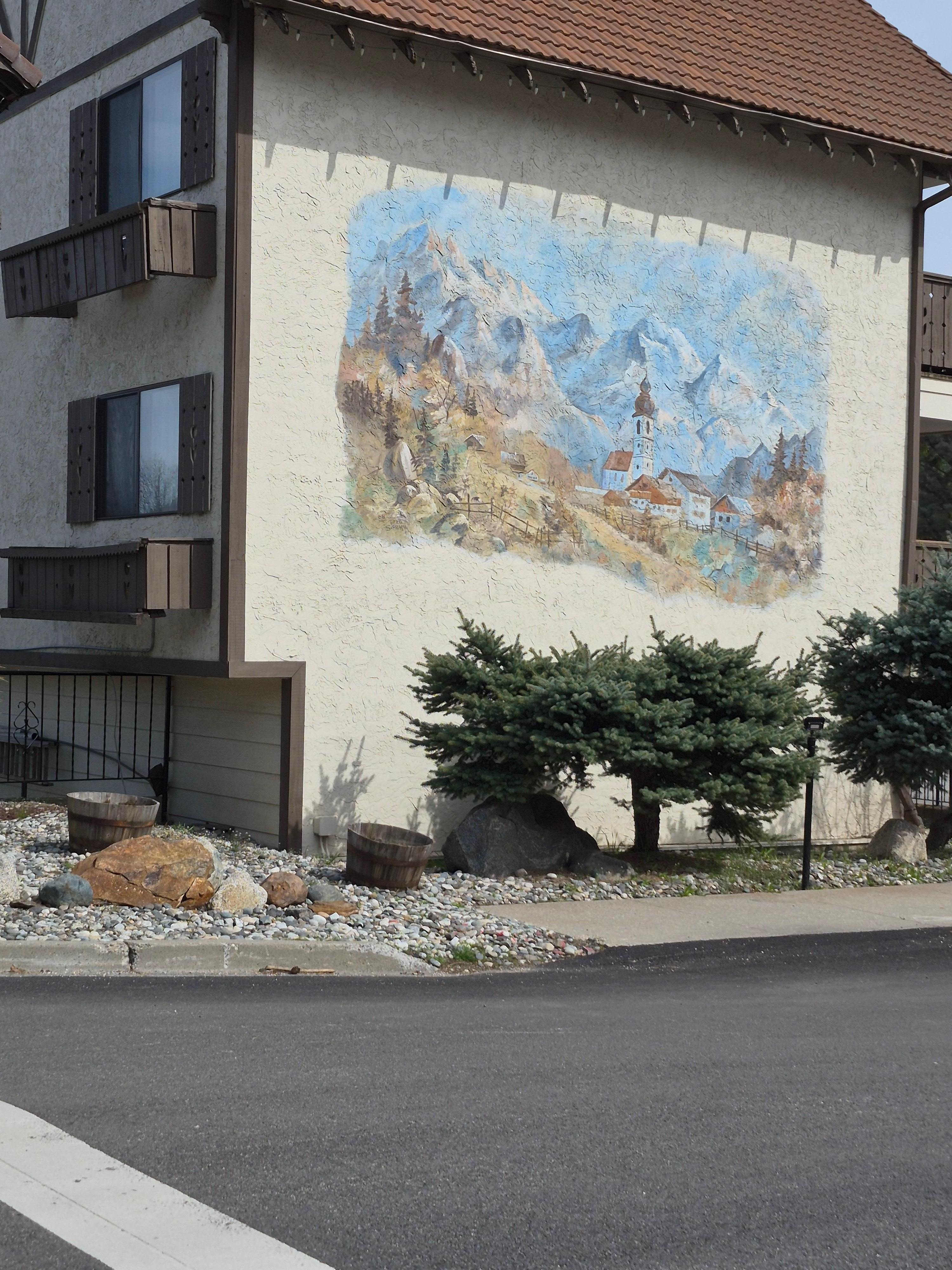 The art on the buildings were awesome