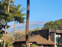 Morning coffee with a view of Haleakala
