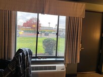 External door and grass area right outside