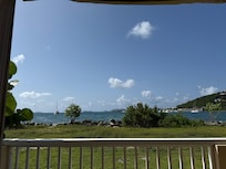 View from the open-air dining room.